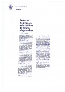Monitoraggio sulle difficoltà dei bambini ad apprendere (Clicca sull'immagine per ingrandirla)