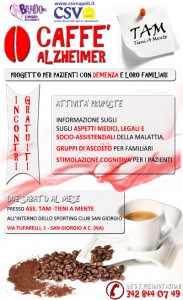 Manifesto progetto Caffè Alzheimer