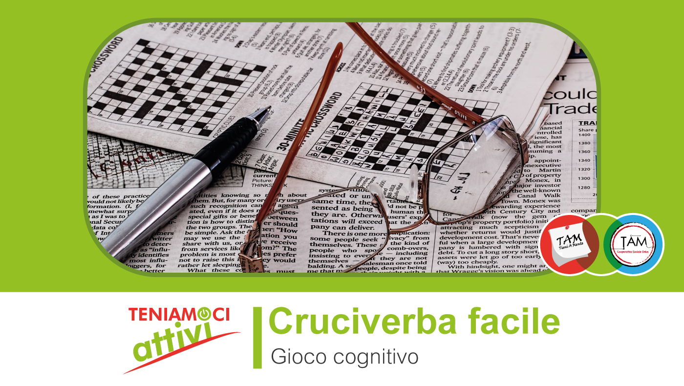 Gioco Cognitivo Cruciverba Facile Adatto A Persone Con Demenza